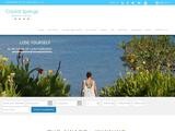 Crystal Springs Beach Hotel Website Screenshot