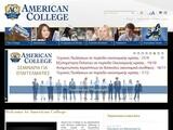 American College Website Screenshot