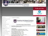 American Academy Larnaca Website Screenshot