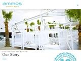 Ammos Beach Bar Website Screenshot