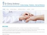 Dr Elena Andreou Website Screenshot
