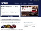 Payless Car Rental Website Screenshot