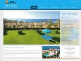 Platzia Villas Website Screenshot
