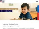 American Academy Nicosia Website Screenshot