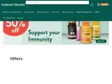 Holland and Barrett Website Screenshot