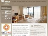 Venus Beach hotel Website Screenshot