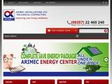 ARIMEC Installations Ltd Website Screenshot