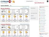 Cyprus Weather Website Screenshot