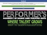 Performers Academy Of Dance Website Screenshot
