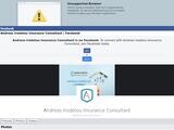 Andreas Irodotou Insurance Consultant Website Screenshot