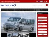 Force Rent A Car Website Screenshot