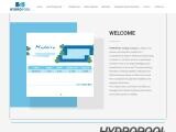 Hydropools Concrete & Fiberglass Pools Website Screenshot