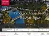 Laura Beach and Splash Resort Website Screenshot