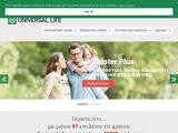 Universal Life Insurance Website Screenshot